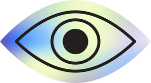 Textured Holo Eye Sticker